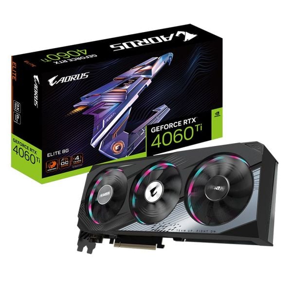 VGA Gigabyte GeForce RTX 4060 Ti Aorus Elite 8GB (GV-N406TAORUS E-8GD)