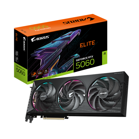 VGA Gigabyte AORUS GeForce RTX 5060 ELITE 8G (GV-N5060AORUS E-8GD)