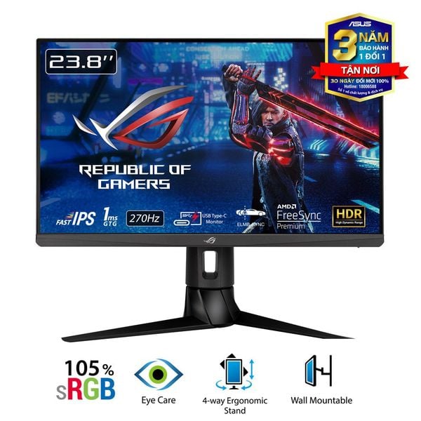 Màn hình Asus ROG Strix XG249CM (24/ Full HD/ IPS/ 1ms GTG/ 270Hz/ USB-C/ 130% sRGB)