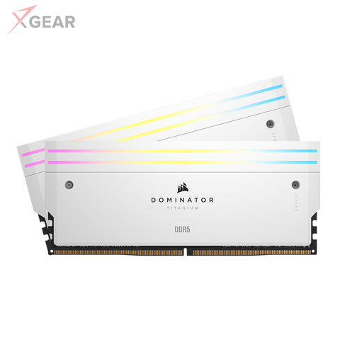 RAM Corsair Dominator Titanium White 64GB (2x32GB) RGB 6600 DDR5 (CMP64GX5M2X6600C32W)
