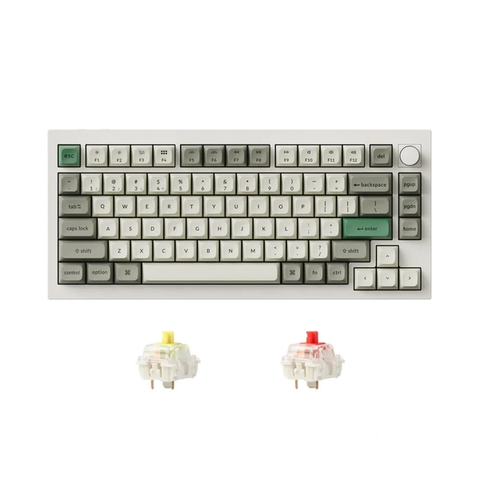 Bàn Phím Cơ Không Dây Keychron Q1 Max Carbon White Shell RGB Knob Hotswap