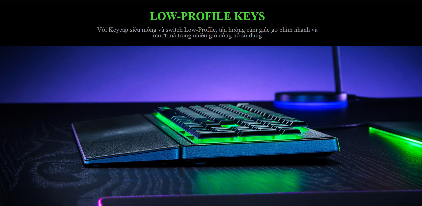 Bàn phím game Razer Ornata V3X-Low Profile (USB/RGB) (RZ03-04470100-R3M1) 2