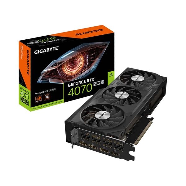 Card màn hình Gigabyte GeForce RTX 4070 Super Windforce OC 12G GDDR6X GV-N407SWF3OC-12GD