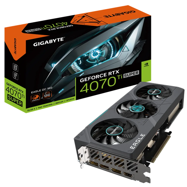 Card màn hình Gigabyte GeForce RTX 4070 Ti Super Eagle OC 16G GV-N407TSEAGLE OC-16GD