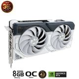 VGA ASUS Dual GeForce RTX 4060 Ti White OC 8GB GDDR6 ( DUAL-RTX4060TI-O8G-WHITE)