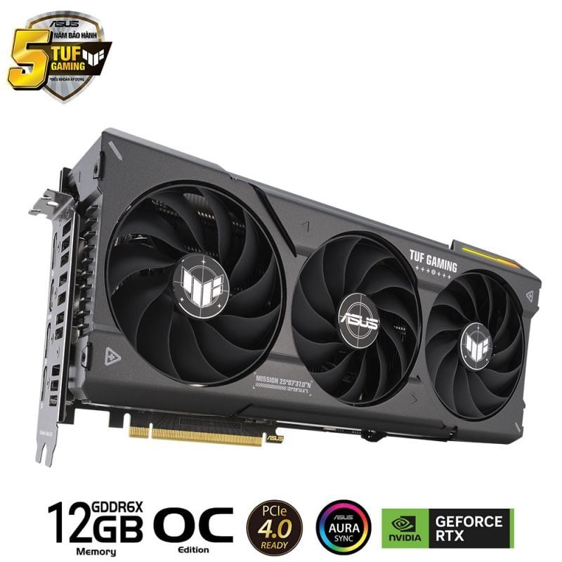 VGA ASUS TUF Gaming GeForce RTX 4070 OC 12GB - Xgear