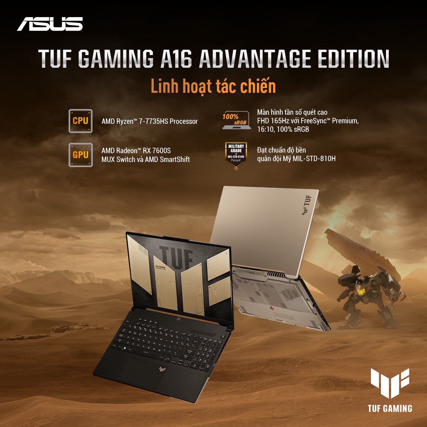 Laptop Gaming Asus TUF A16 FA617NS-N3486W