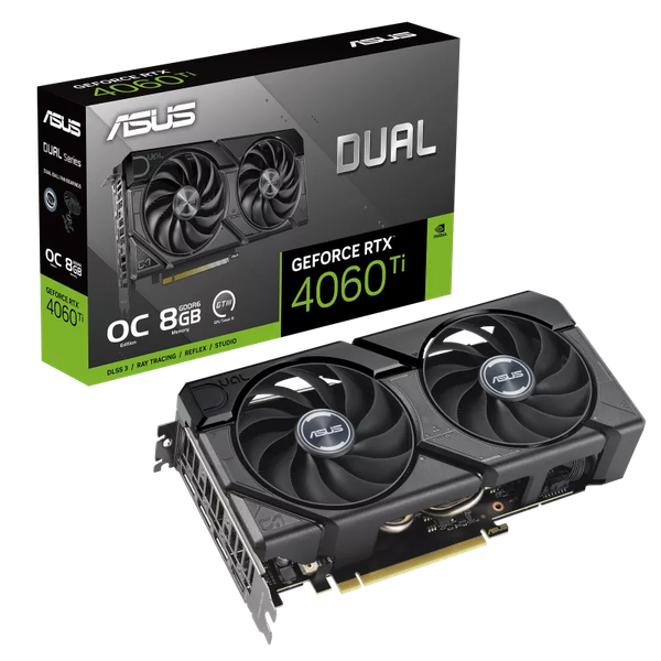 VGA Asus Dual GeForce RTX 4060 Ti EVO OC Edition 8GB GDDR6