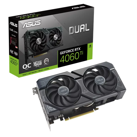 VGA ASUS Dual GeForce RTX™ 4060 Ti OC Edition 16GB GDDR6 (DUAL-RTX4060TI-O16G)