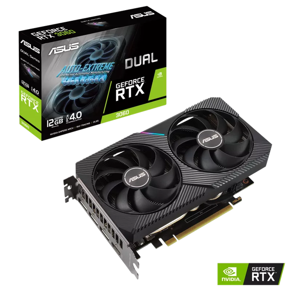 VGA Asus Dual GeForce RTX 3060 V2 12GB GDDR6