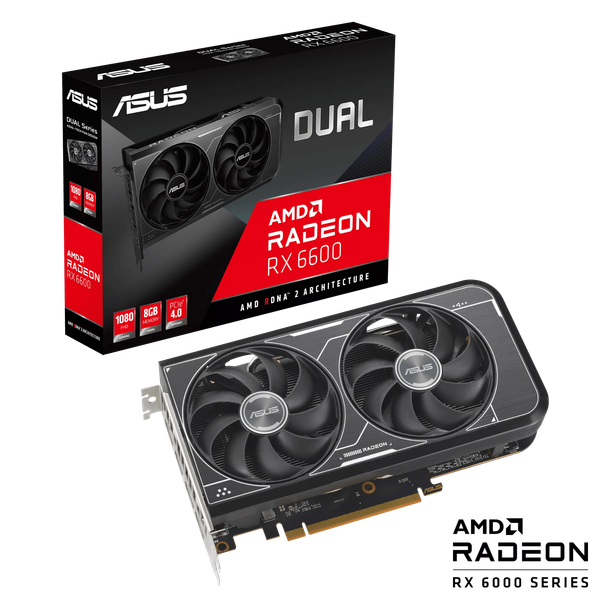VGA ASUS Dual Radeon RX 6600 V3 8GB GDDR6 (DUAL-RX6600-8G-V3) 