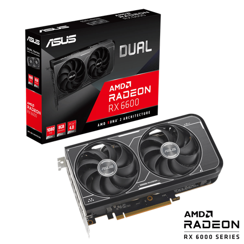 VGA ASUS Dual Radeon RX 6600 V3 8GB GDDR6 (DUAL-RX6600-8G-V3)