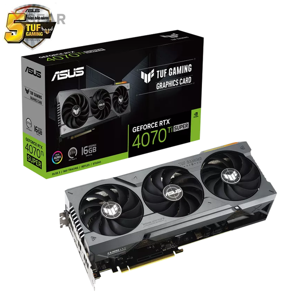 VGA ASUS TUF Gaming GeForce RTX 4070 Ti SUPER 16GB GDDR6X (TUF-RTX4070TIS-16G-GAMING)