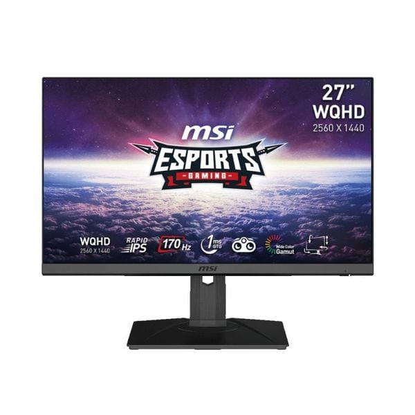 Màn hình Gaming MSI G272QPF (27″/Rapid IPS/ QHD 2K/ 170Hz/ 1ms GTG/ 120% sRGB)