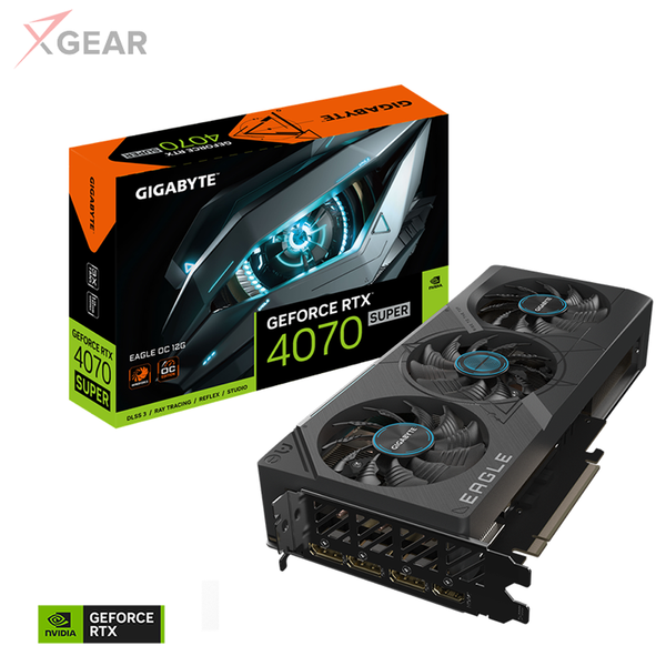 Card màn hình Gigabyte GeForce RTX 4070 SUPER EAGLE OC 12GB (GV-N407SEAGLE OC-12GD) 