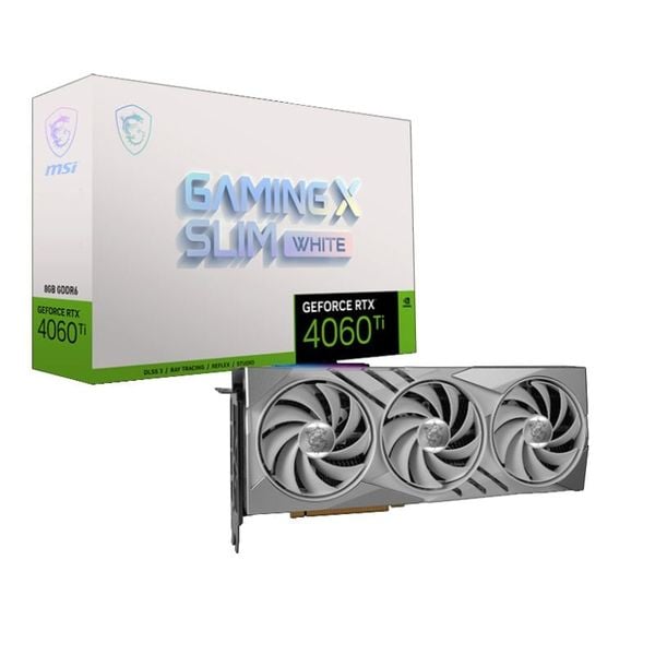 VGA MSI GeForce RTX 4060 Ti Gaming X Slim White 16G 