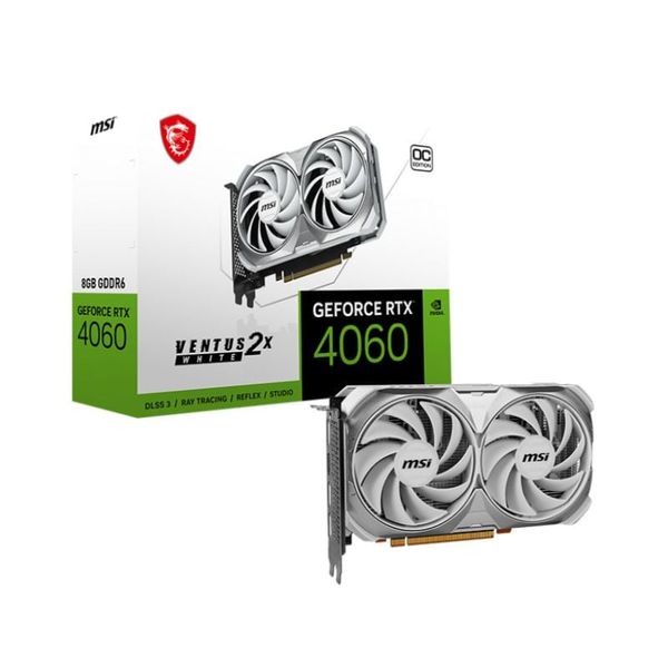 VGA MSI GeForce RTX 4060 Ventus 2X White OC 8G