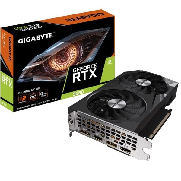 VGA Gigabyte GeForce RTX 3060 Gaming OC 8G (GV-N3060GAMING OC-8GD)