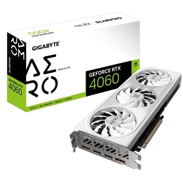 VGA Gigabyte GeForce RTX 4060 Aero OC 8GB (GV-N4060AERO OC-8GD)