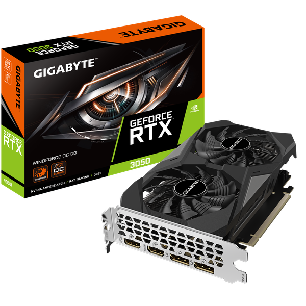 VGA Gigabyte RTX 3050 Windforce OC 6GB (N3050WF2OC -6GD)