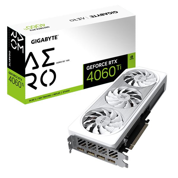 VGA GIGABYTE GeForce RTX 4060 Ti AERO OC 16G (GV-N406TAERO OC-16GD)