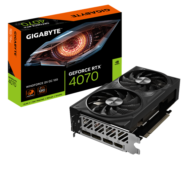 VGA Gigabyte RTX 4070 WINDFORCE 2X OC 12G (N4070WF2 OC-12GD)