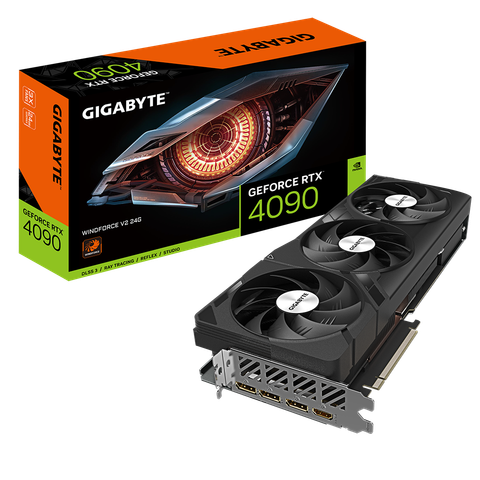 VGA Gigabyte GeForce RTX 4090 Windforce V2 24GB (GV-N4090WF3V2-24GD)