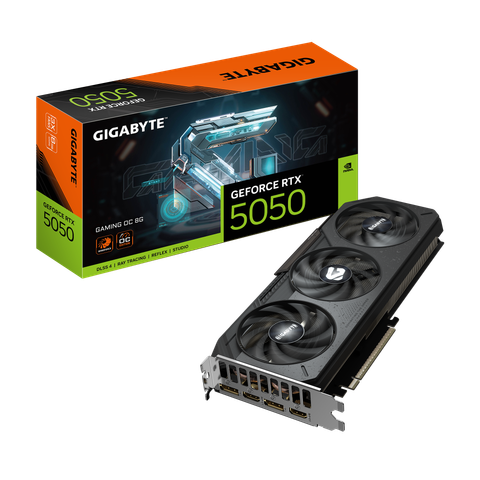 VGA Gigabyte GeForce RTX 5050 GAMING OC 8G (GV-N5050GAMING OC-8GD)