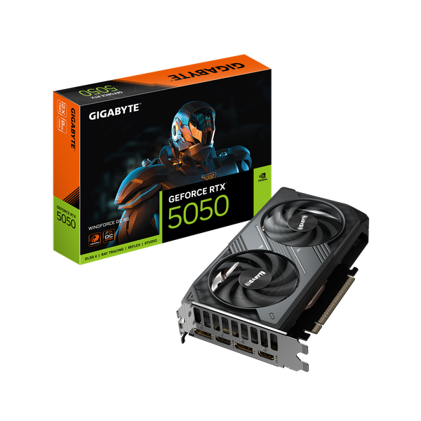 VGA Gigabyte GeForce RTX 5050 WINDFORCE OC 8G (GV-N5050WF2OC-8GD)