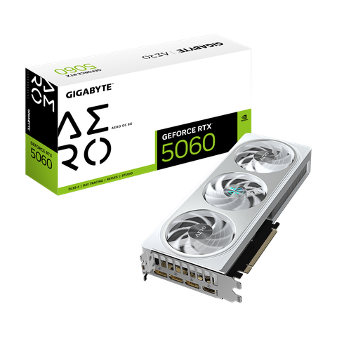 Vga Gigabyte RTX 5060 AERO OC 8GB (N5060AERO OC-8GD)