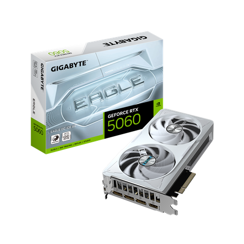 Vga Gigabyte GeForce RTX 5060 EAGLE OC ICE 8G (GV-N5060EAGLEOC ICE-8GD)