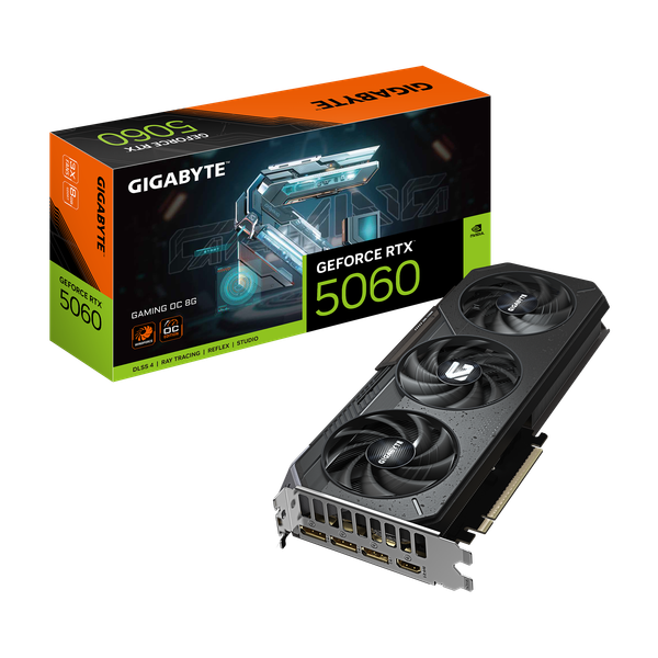 Vga Gigabyte GeForce RTX 5060 GAMING OC 8G (GV-N5060GAMING-OC-8GD)