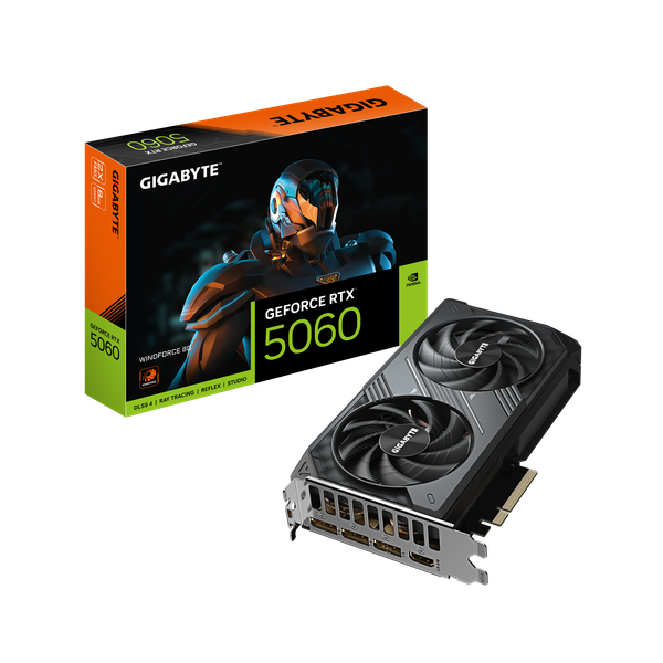 Vga Gigabyte GeForce RTX 5060 WINDFORCE 8G (GV-N5060WF2-8GD)