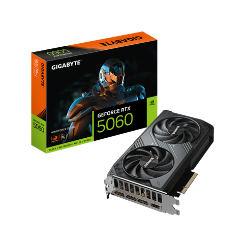 Vga Gigabyte GeForce RTX 5060 WINDFORCE OC 8G (GV-N5060WF2OC-8GD)