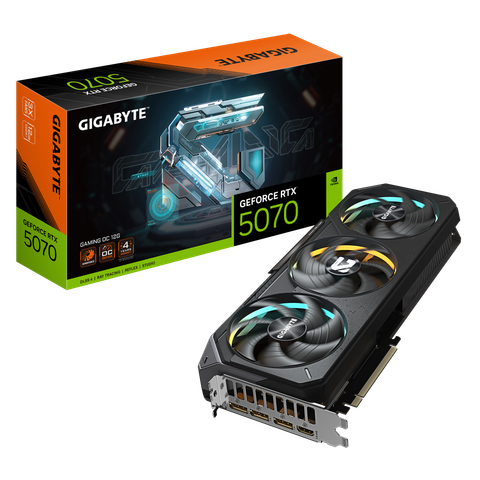 VGA Gigabyte GeForce RTX 5070 GAMING OC 12G (GV-N5070GAMING OC-12GD)