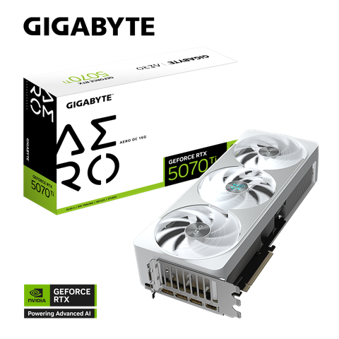 VGA Gigabyte RTX™ 5070 Ti AERO OC 16GB (GV-N507TAERO OC-16GD)