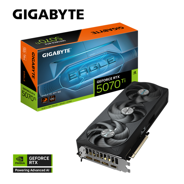 VGA GeForce RTX™ 5070 Ti EAGLE OC SFF 16G (GV-N507TEAGLE OC-16GD) 