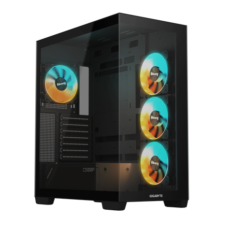 Case Gigabyte C500 PANORAMIC STEALTH Black (Đen)(GB-C500P ST)
