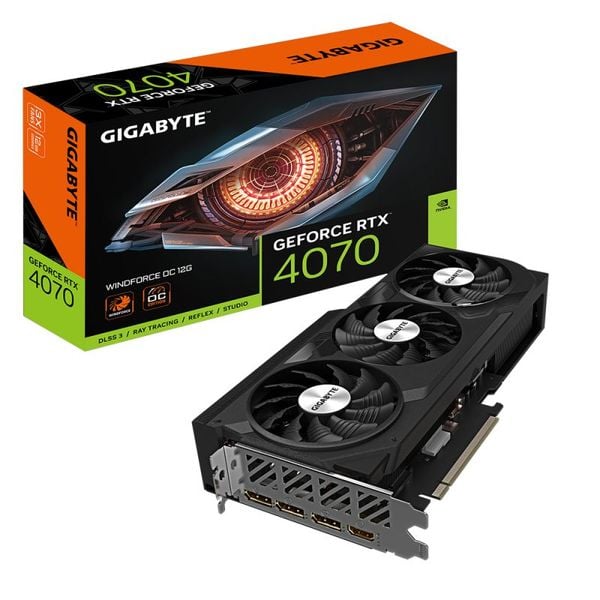 VGA Gigabyte GeForce RTX 4070 Windforce OC 12GB (GV-N4070WF3OC-12GD)