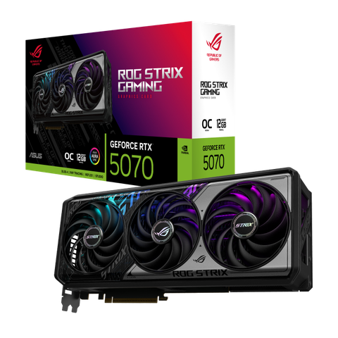 VGA Asus ROG Strix GeForce RTX™ 5070 12GB GDDR7 OC Edition (ROG-STRIX-RTX5070-O12G-GAMING)