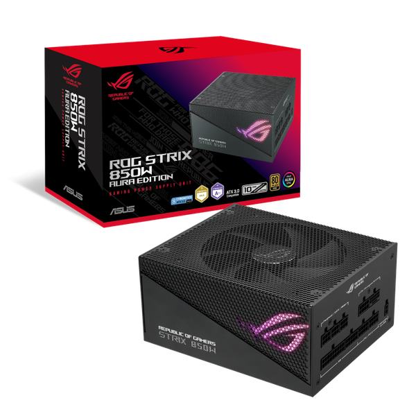 Nguồn ASUS ROG STRIX AURA GAMING PCIE 5.0 850W 80 Plus Gold Full Modular 