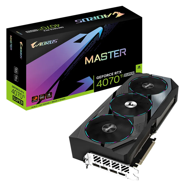 Card màn hình Gigabyte GeForce RTX 4070 Ti AORUS MASTER 16G GDDR6X N407TSAORUS M-16GD