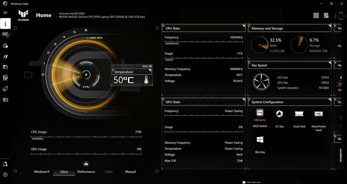 ASUS TUF DASH F15-SOFTWARE