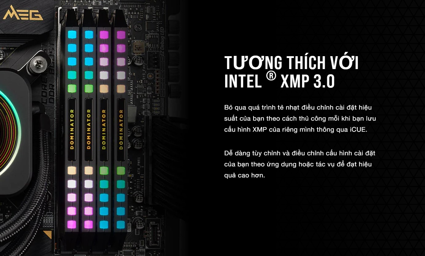 Ram Desktop Corsair DOMINATOR PLATINUM RGB Black