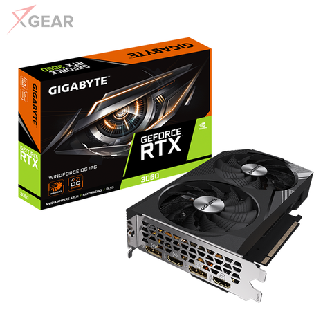 VGA GIGABYTE GeForce RTX 3060 WindForce OC 12G (GV-N3060WF2OC-12GD) rev. 2.0