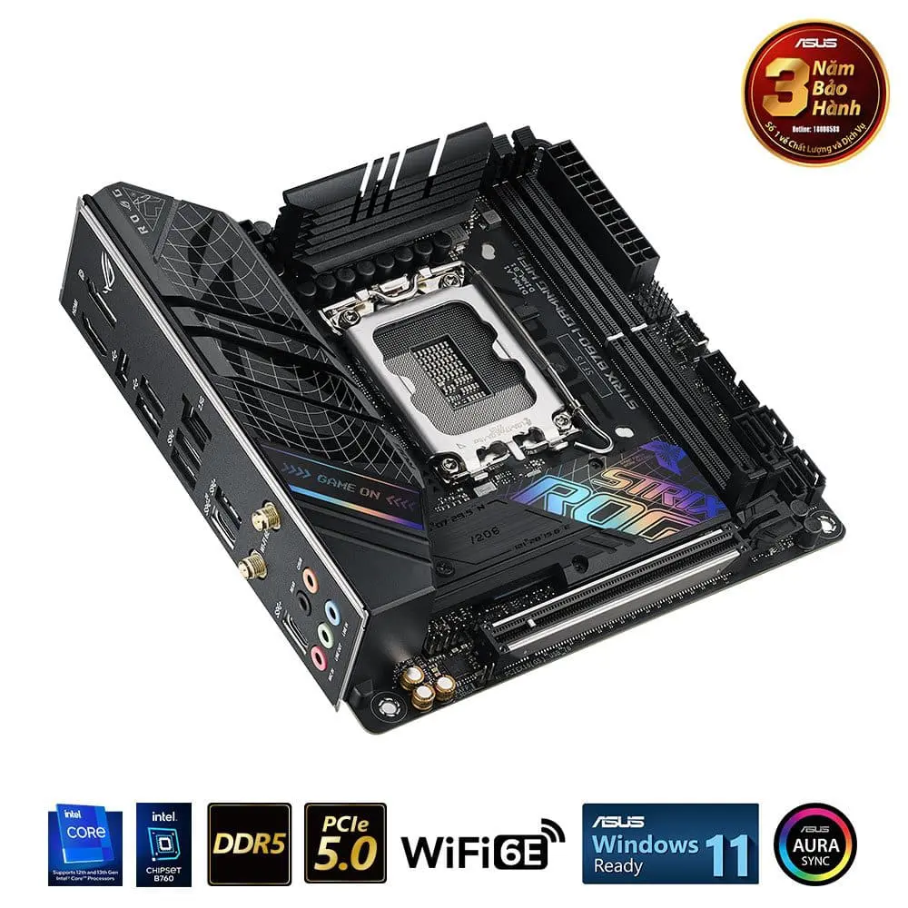 Mainboard Asus ROG Strix B760-I GAMING WIFI DDR5 Chính Hãng Mainboard Asus ROG Strix B760-I GAMING WIFI DDR5 Chính Hãng
