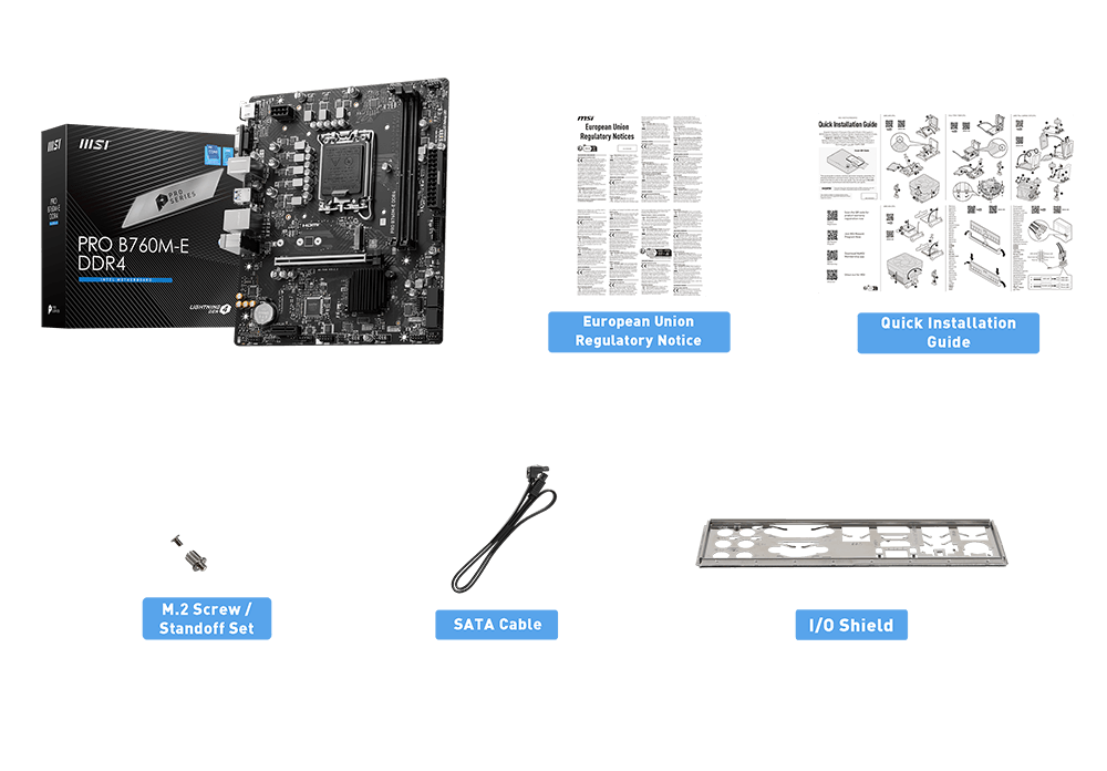 Mainboard MSI PRO B760M-E DDR4 – Socket Intel LGA 1700