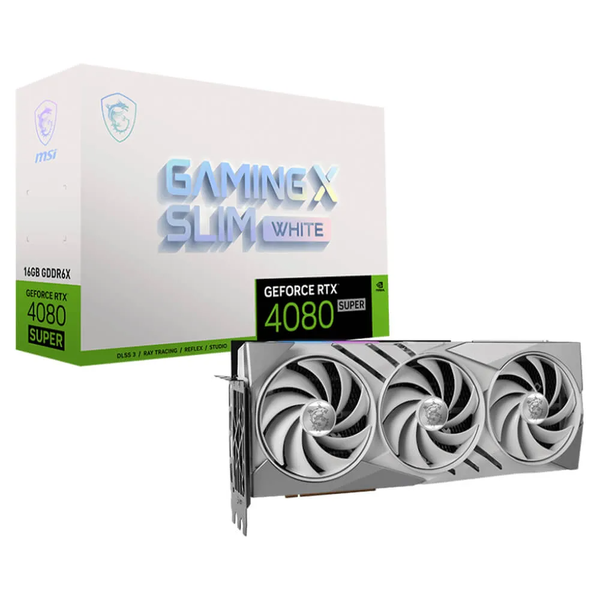 Card màn hình MSI GeForce RTX 4080 SUPER 16G GAMING X SLIM WHITE
