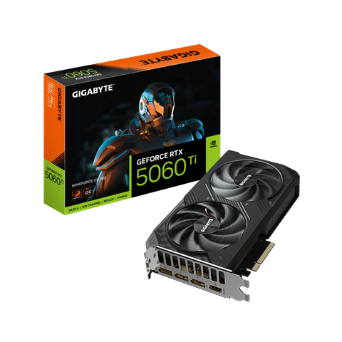 VGA Gigabyte GeForce RTX 5060 Ti Windforce OC 16GB (GV-N506TWF2OC-16GD)