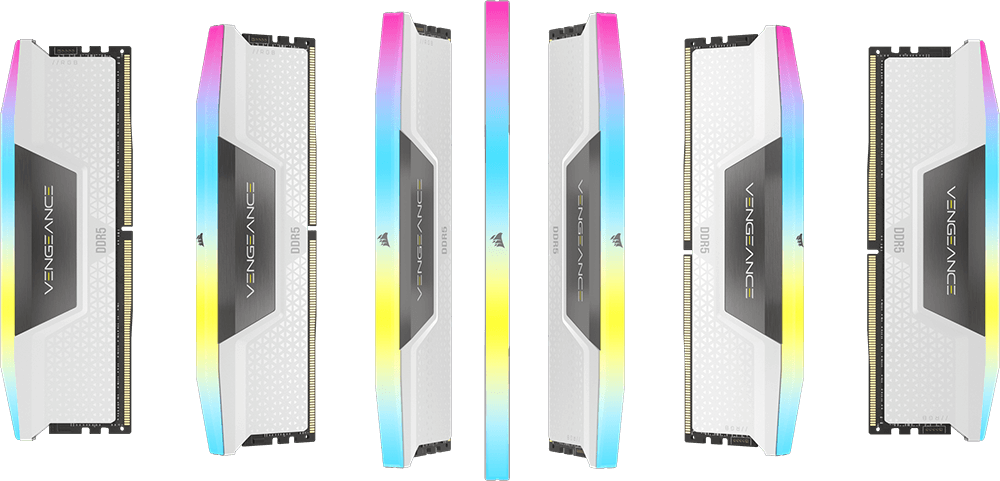 Ram PC Corsair Vengeance RGB DDR5 32GB 5600Mhz White (2x 16GB) - CMH32GX5M2B5600C36WK